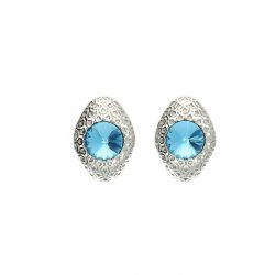 Silver earrings with Swarovski crystals K3 1961