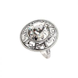 Silver ring with Swarovski crystals PK 1693