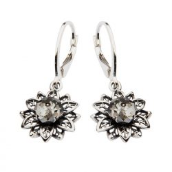 Silver earrings with Swarovski crystals K 1611
