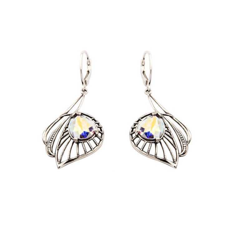 Silver earrings with Swarovski crystals K 1644
