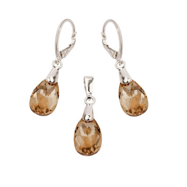 Srebrny Komplet Swarovski KPL 1636 Srebrny Komplet Swarovski KPL 1636