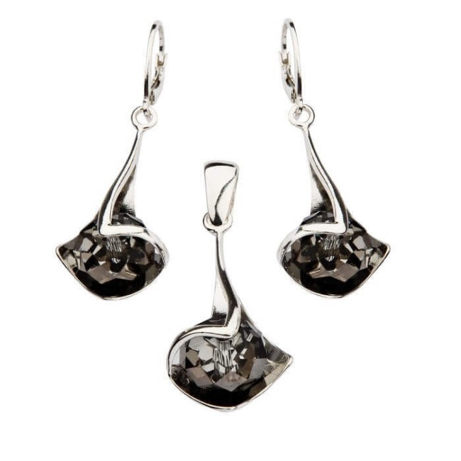 Komplet srebro kryształy Swarovski KPL 1112 Komplet srebro kryształy Swarovski KPL 1112