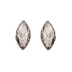 Silver cubic zirconia earrings K3 1509
