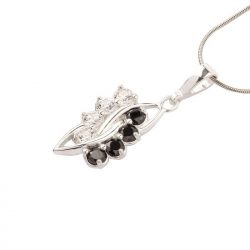 Silver pendant decorated with zircons W 1665