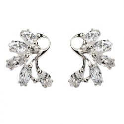 Silver earrings with K2 1635 zircons