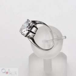 Silver ring with zircons PK 860