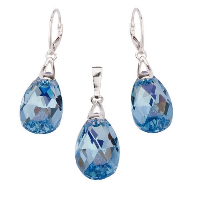 Komplet srebrny Swarovski KPL 1090 Komplet srebrny Swarovski KPL 1090