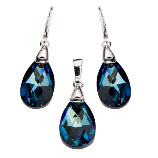 Komplet srebrny Swarovski KPL 1090 Komplet srebrny Swarovski KPL 1090
