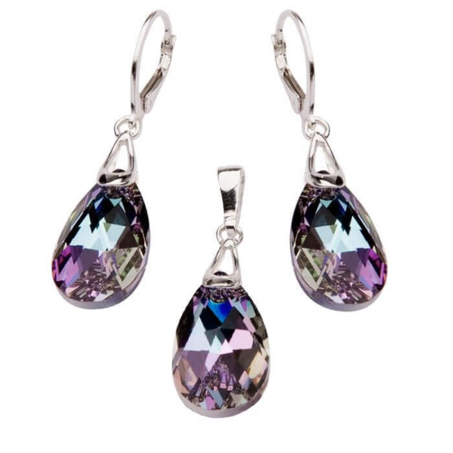 Komplet srebrny Swarovski KPL 1090 Komplet srebrny Swarovski KPL 1090