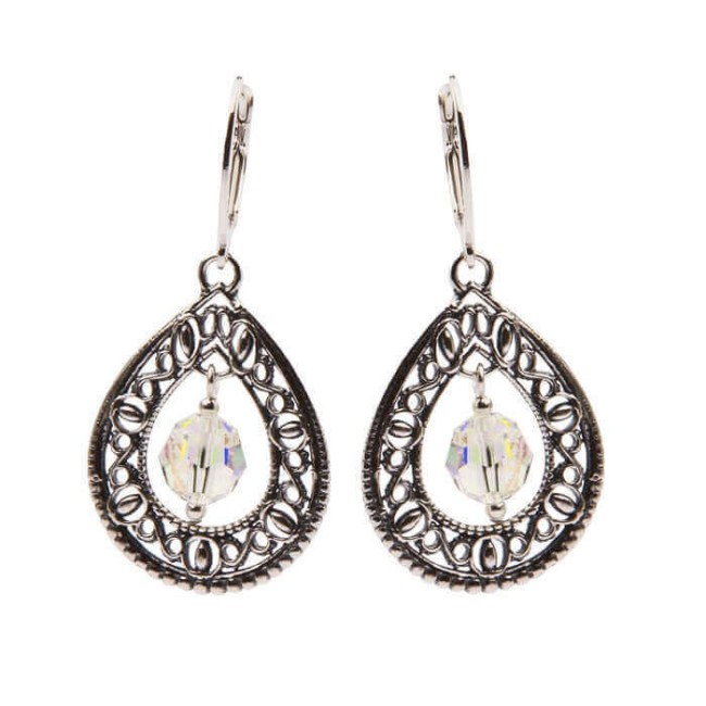 Kolczyki srebrne z kryształami Swarovskiego K 1122 Crystal AB Kolczyki srebrne z kryształami Swarovskiego K 1122 Crystal AB