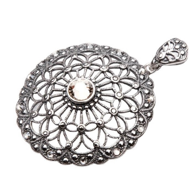 Wisiorek srebro Swarovski W 1505 Silver Shade Crystal Wisiorek srebro Swarovski W 1505 Silver Shade Crystal