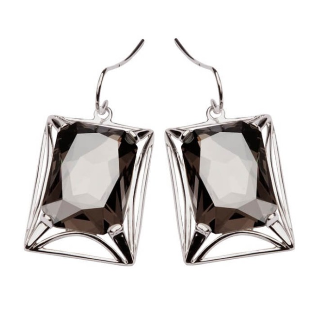 Srebrne kolczyki Swarovski K 1520 Satin Crystal Srebrne kolczyki Swarovski K 1520 Satin Crystal