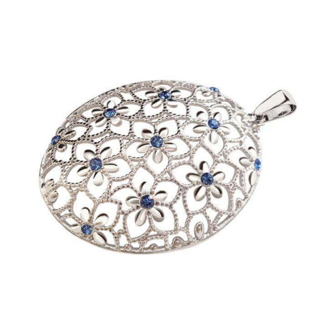 Srebrny wisiorek z kryształami Swarovski W 2021 Srebrny wisiorek z kryształami Swarovski W 2021