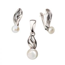 Silver pendant with pearls W 2058