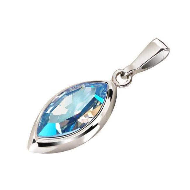 Srebrny rodowany wisiorek z kryształami Swarovski W 2081 Srebrny rodowany wisiorek z kryształami Swarovski W 2081