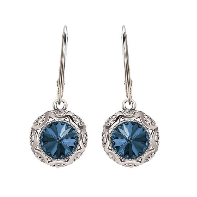 Rodowane kolczyki z kryształami Swarovski K 1894 Rodowane kolczyki z kryształami Swarovski K 1894