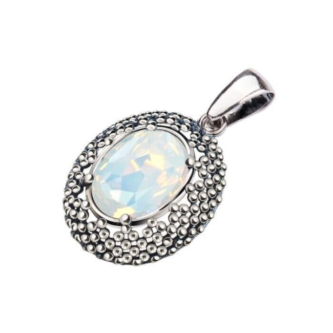 Srebrny wisiorek z kryształem Swarovski W 2093 Srebrny wisiorek z kryształem Swarovski W 2093
