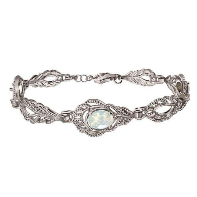 Srebrna rodowana bransoletka z kryształami Swarovski L 2086 Srebrna rodowana bransoletka z kryształami Swarovski L 2086