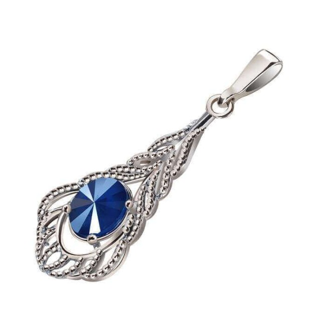Srebrny rodowany wisiorek z kryształami Swarovski W 2086 Srebrny rodowany wisiorek z kryształami Swarovski W 2086