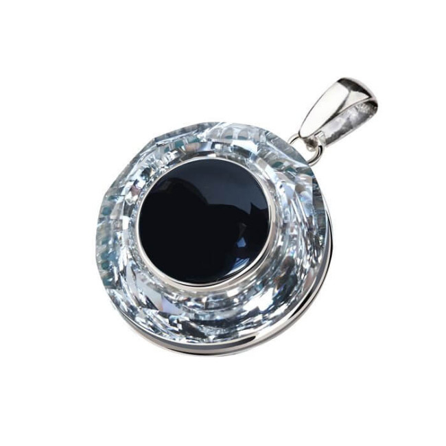 Kolczyki srebrne swarovski crystal cosmic ring crystal cal onyks 1705 Kolczyki srebrne swarovski crystal cosmic ring crystal cal onyks 1705