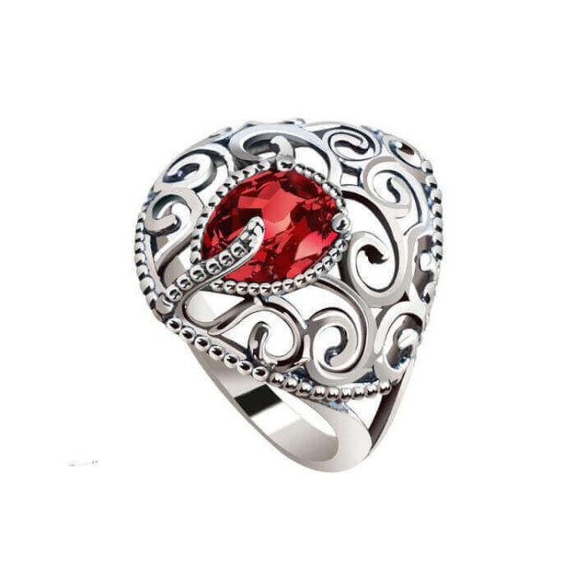 Pierścionek swarovski siam Pierścionek swarovski siam