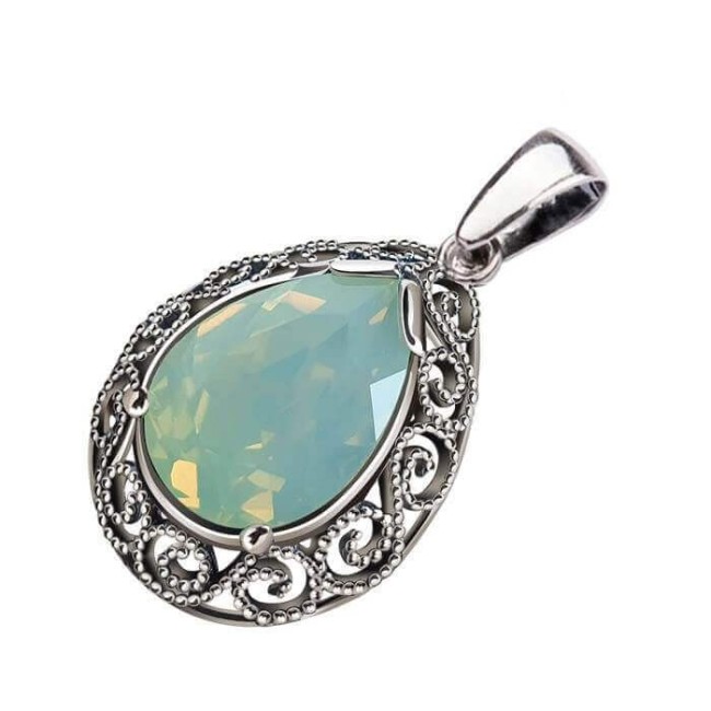 Wisiorek srebrny z kryształem Swarovski W 2087 Wisiorek srebrny z kryształem Swarovski W 2087