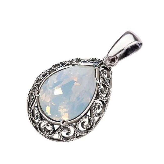 Wisiorek srebrny z kryształem Swarovski W 2087 Wisiorek srebrny z kryształem Swarovski W 2087
