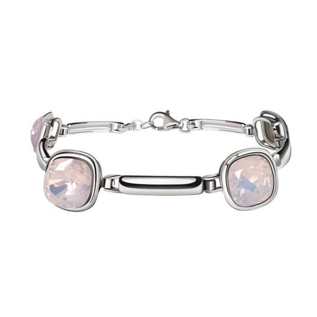 Srebrna rodowana bransoletka z kryształami Swarovski L 2092 Srebrna rodowana bransoletka z kryształami Swarovski L 2092