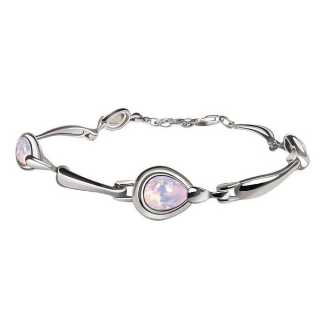 Srebrna rodowana bransoletka z kryształami Swarovski L 2095 Srebrna rodowana bransoletka z kryształami Swarovski L 2095