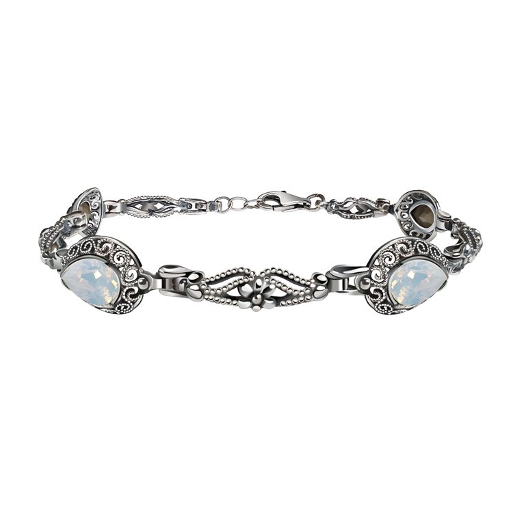 Silver bracelet with Swarovski crystals L 2087